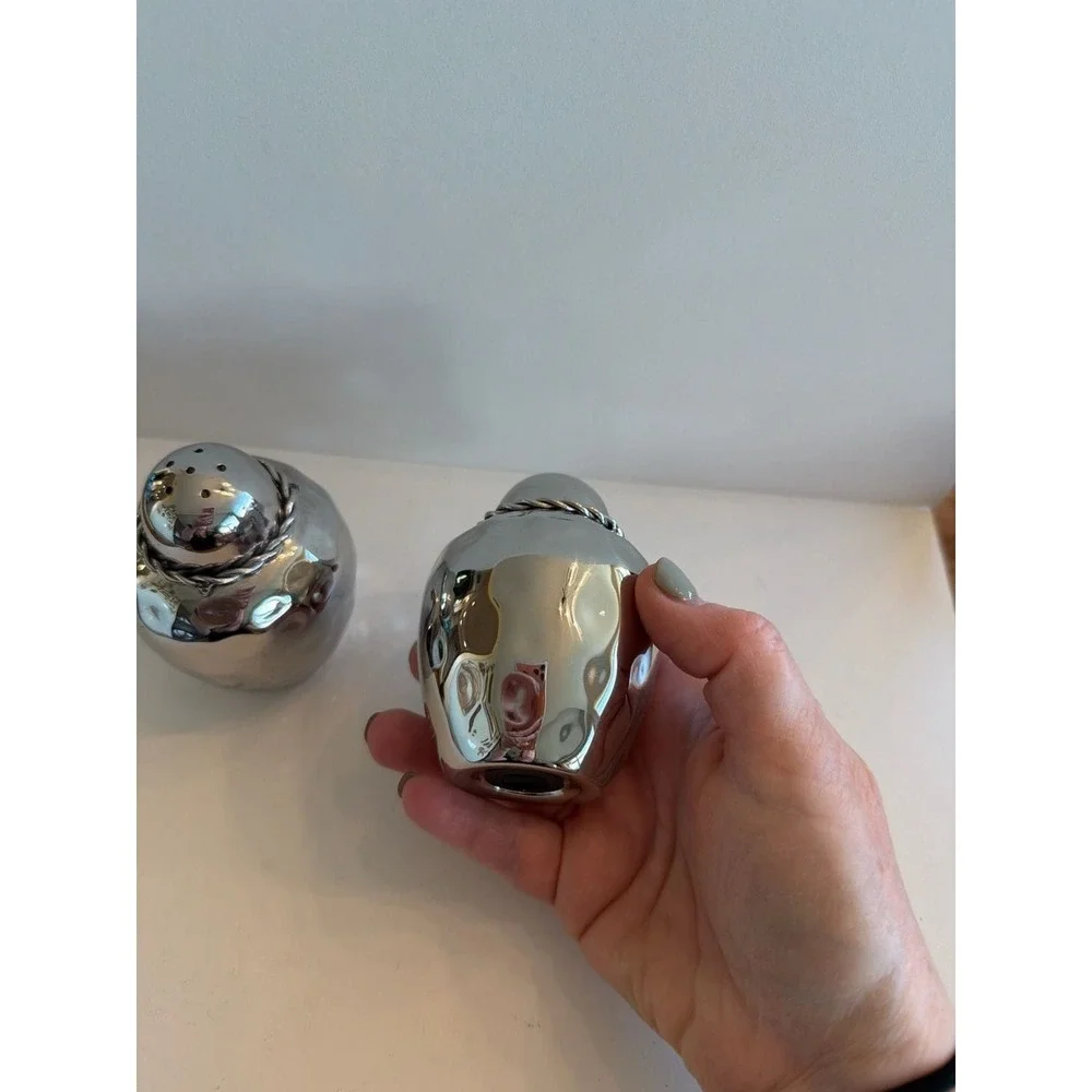 Mary Jurek Design Miranda Hammered Stainless Steel Salt & Pepper Shakers‎